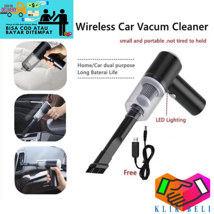 Mini Vacuum Cleaner untuk Tas dan Travel